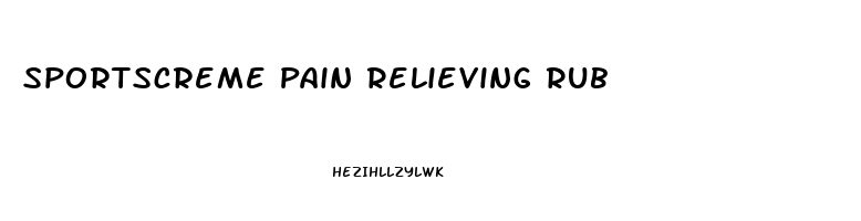 Sportscreme Pain Relieving Rub