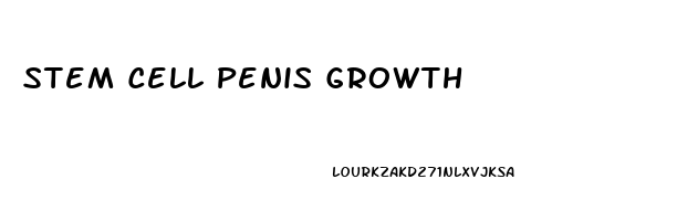 Stem Cell Penis Growth