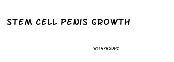 Stem Cell Penis Growth