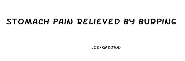 Stomach Pain Relieved By Burping