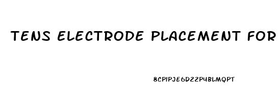 Tens Electrode Placement For Erectile Dysfunction