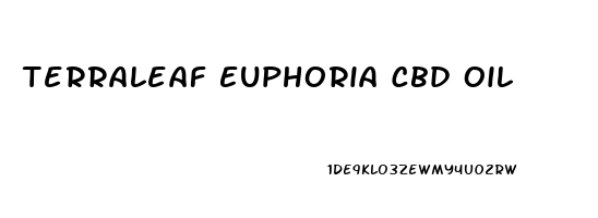 Terraleaf Euphoria Cbd Oil