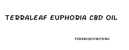 Terraleaf Euphoria Cbd Oil