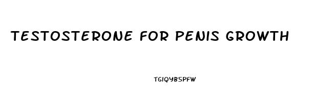 Testosterone For Penis Growth
