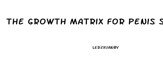 The Growth Matrix For Penis Size