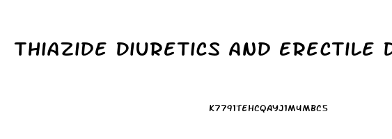 Thiazide Diuretics And Erectile Dysfunction