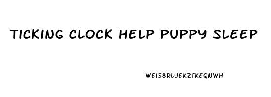 Ticking Clock Help Puppy Sleep