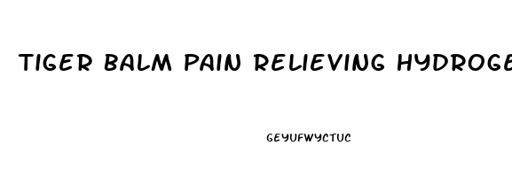 Tiger Balm Pain Relieving Hydrogel Patch