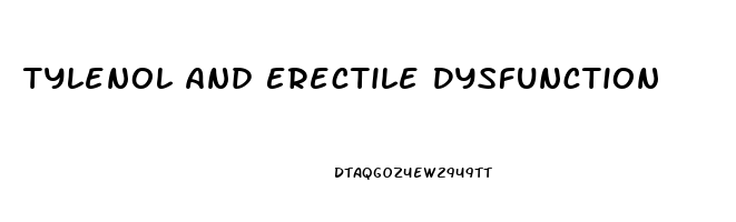Tylenol And Erectile Dysfunction