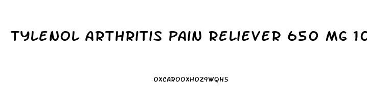 Tylenol Arthritis Pain Reliever 650 Mg 100 Pills
