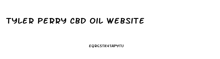 Tyler Perry Cbd Oil Website