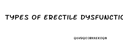 Types Of Erectile Dysfunction Medication