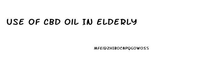 Use Of Cbd Oil In Elderly