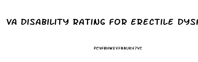 Va Disability Rating For Erectile Dysfunction Secondary To Ptsd