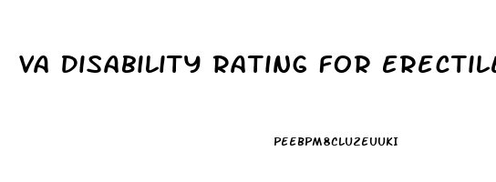 Va Disability Rating For Erectile Dysfunction