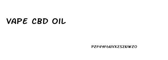 Vape Cbd Oil