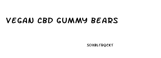 Vegan Cbd Gummy Bears