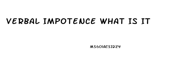 Verbal Impotence What Is It