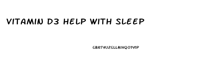 Vitamin D3 Help With Sleep