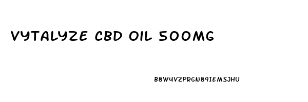 Vytalyze Cbd Oil 500mg