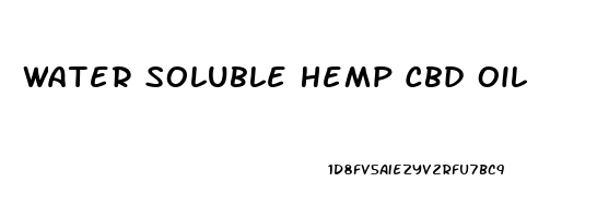 Water Soluble Hemp Cbd Oil