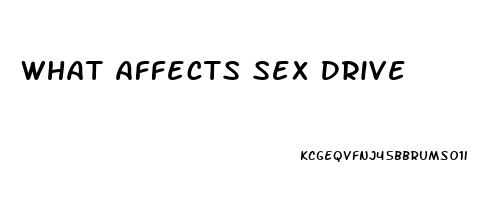 What Affects Sex Drive