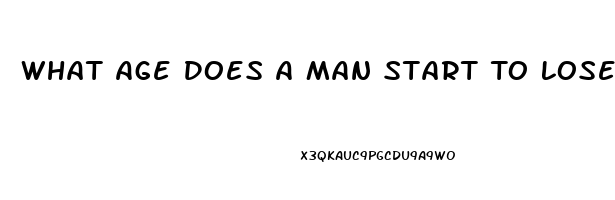 What Age Does A Man Start To Lose His Libido
