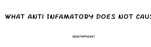 What Anti Infamatory Does Not Cause Impotence