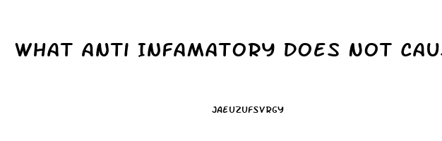 What Anti Infamatory Does Not Cause Impotence