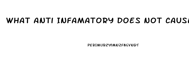 What Anti Infamatory Does Not Cause Impotence