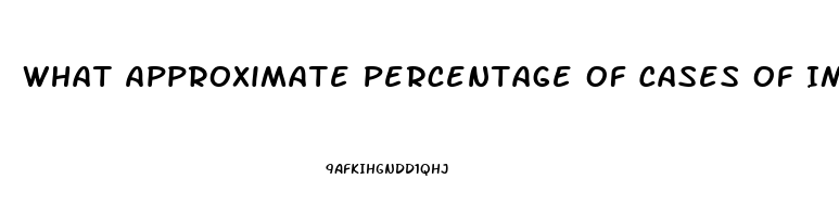 What Approximate Percentage Of Cases Of Impotence Is Caused By Psychological Factors