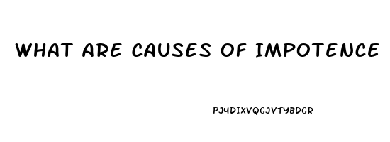 What Are Causes Of Impotence