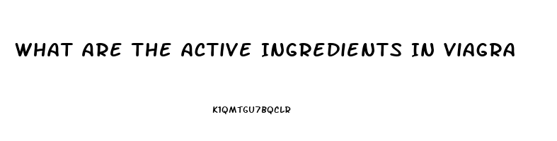 What Are The Active Ingredients In Viagra