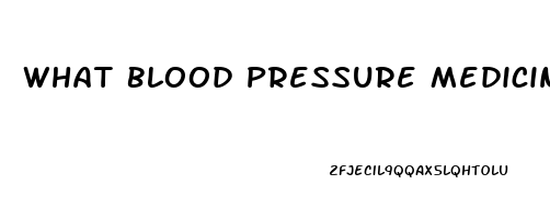 What Blood Pressure Medicine To Take That Does Not Cause Impotence