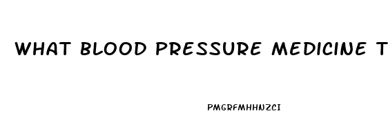 What Blood Pressure Medicine To Take That Does Not Cause Impotence