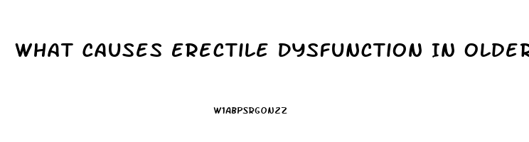 What Causes Erectile Dysfunction In Older Males