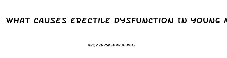 What Causes Erectile Dysfunction In Young Men