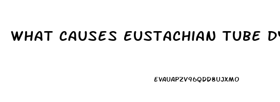 What Causes Eustachian Tube Dysfunction