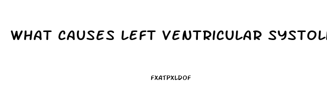 What Causes Left Ventricular Systolic Dysfunction