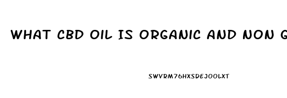 What Cbd Oil Is Organic And Non Gmo