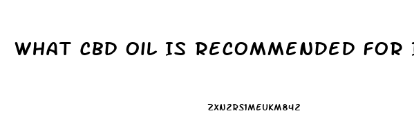 What Cbd Oil Is Recommended For Insomnia