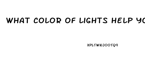 What Color Of Lights Help You Sleep