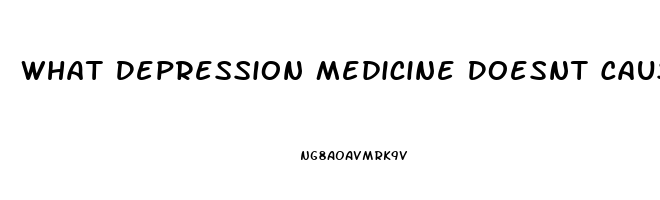 What Depression Medicine Doesnt Cause Impotence