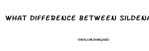 What Difference Between Sildenafil And Sildenafil Citrate