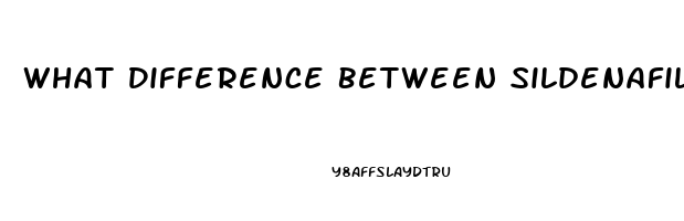 What Difference Between Sildenafil And Sildenafil Citrate