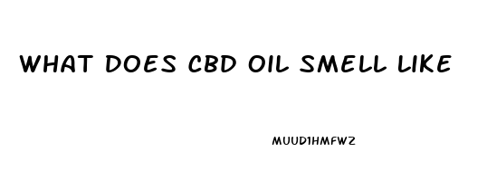 What Does Cbd Oil Smell Like