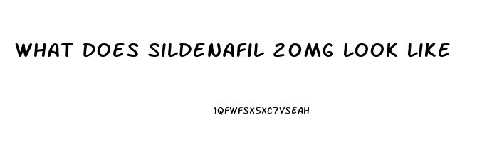 What Does Sildenafil 20mg Look Like