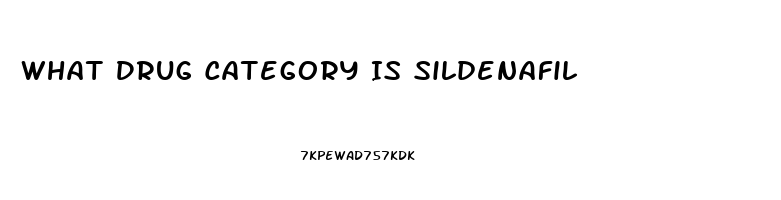 What Drug Category Is Sildenafil