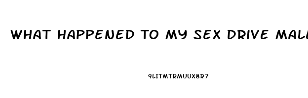 What Happened To My Sex Drive Male