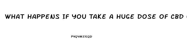 What Happens If You Take A Huge Dose Of Cbd Oil